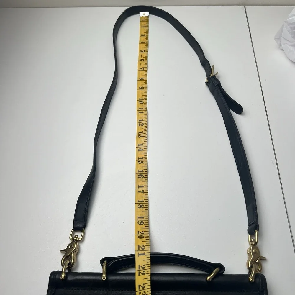 Vintage Black Coach Willis Bag 9927 Crossbody & Top Handle Purse Loose Stitching